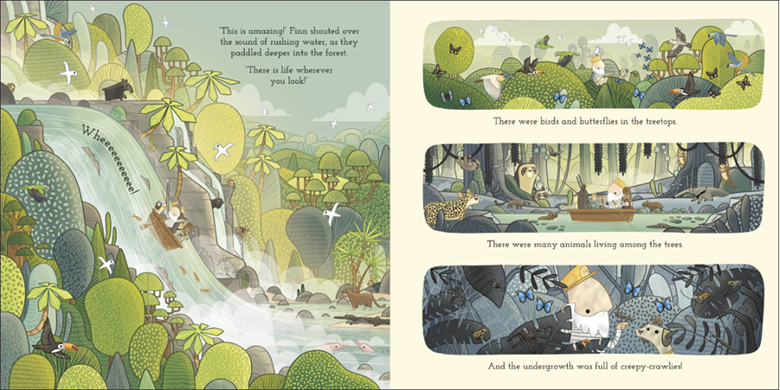 Spread from Adventures with Finn and Skip: Forest published by DK